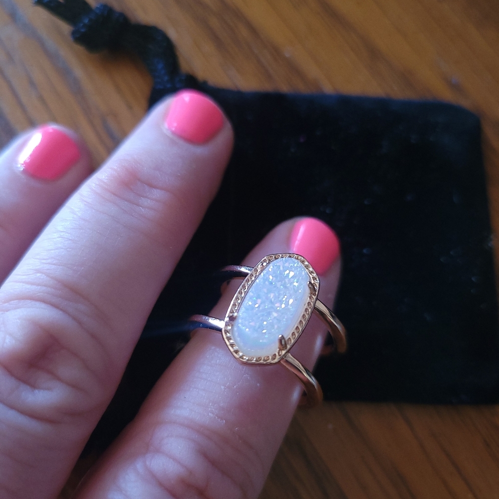Kendra scott druzy ring  size 8